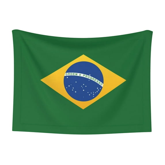 Flannel Throw Dog Blanket Brazil Flag Soft Warm Print Pet Blankets for Small Dog Cat Puppy