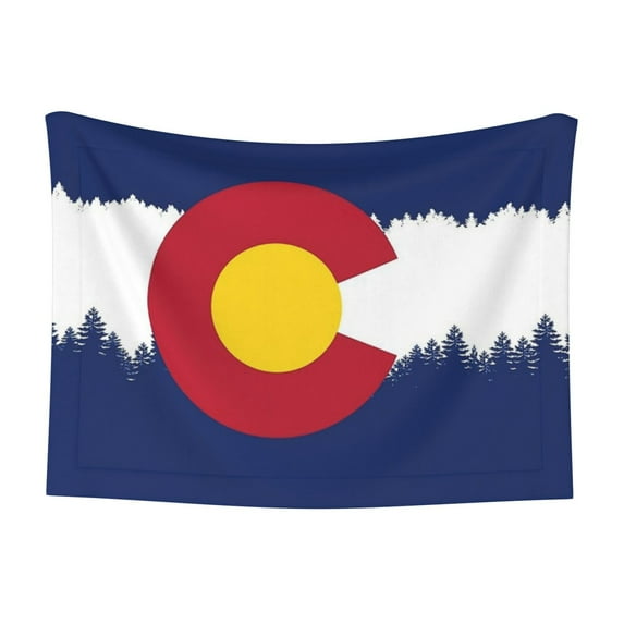 Flannel Throw Dog Blanket Colorado Flag Soft Warm Print Pet Blankets for Small Dog Cat Puppy