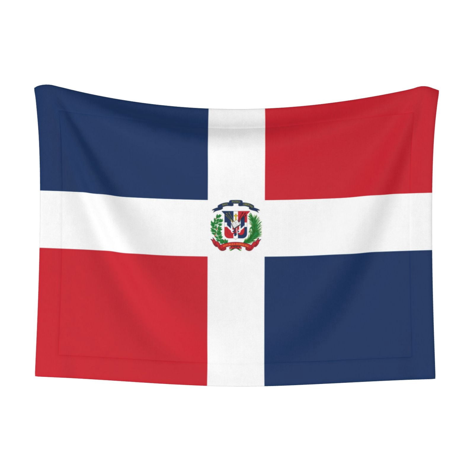 Flannel Throw Dog Blanket Dominican Republic Flag Soft Warm Print Pet Blankets for Small Dog Cat Puppy