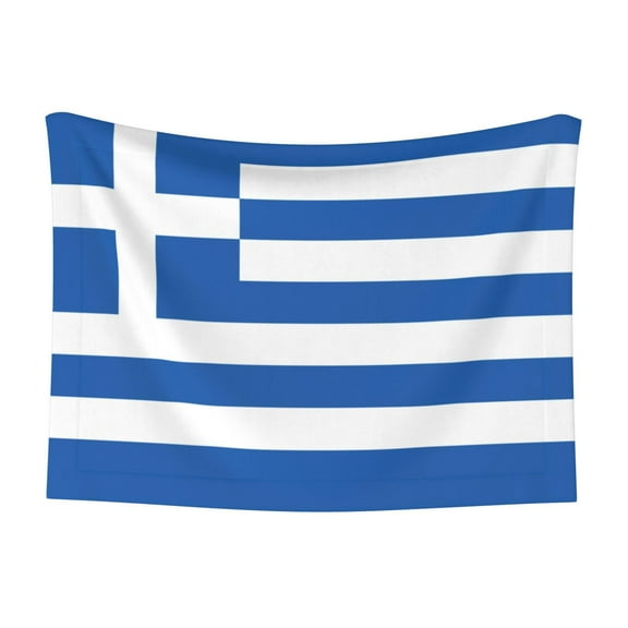 Flannel Throw Dog Blanket Greek Flag Soft Warm Print Pet Blankets for Small Dog Cat Puppy