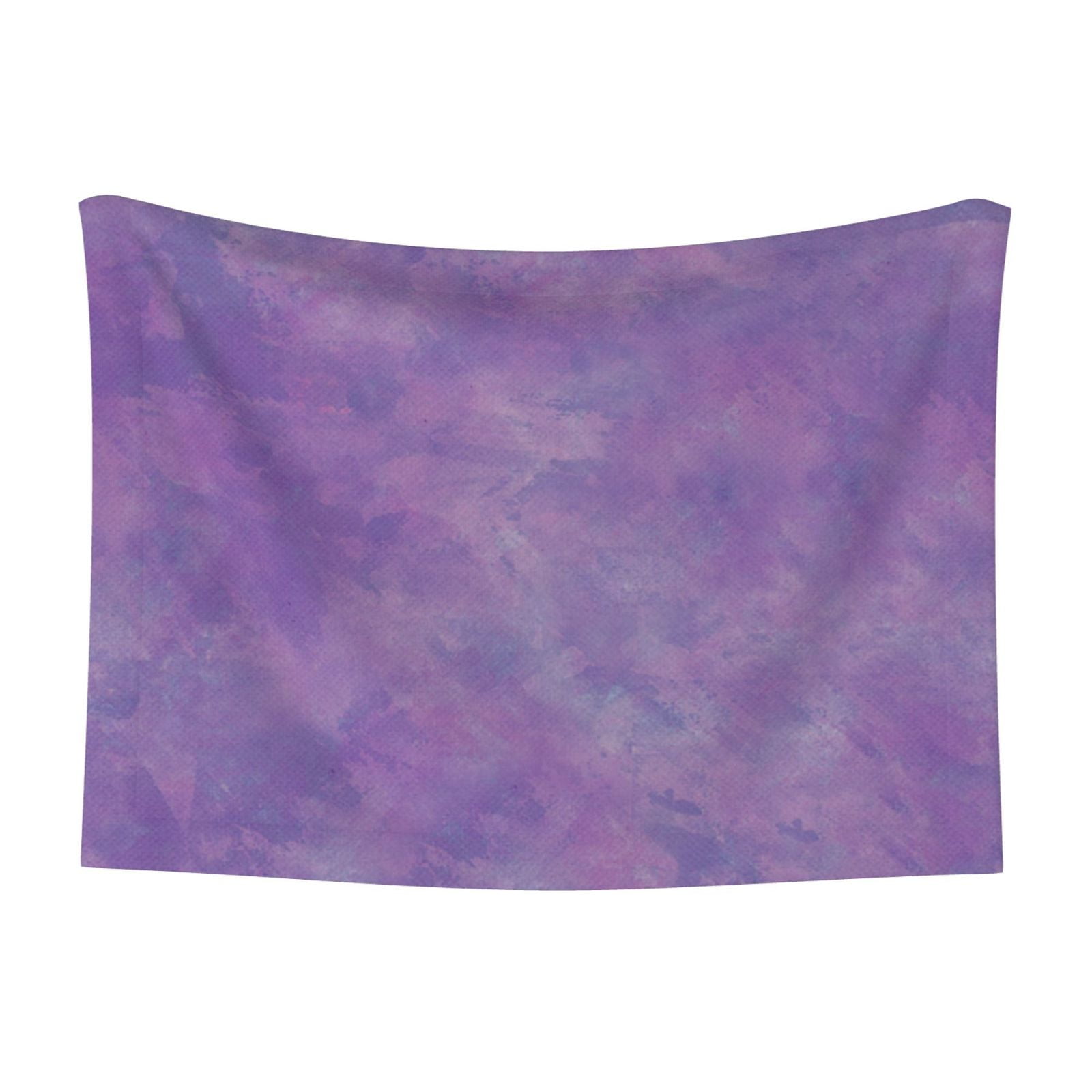 Flannel Throw Dog Blanket Purple Paint Soft Warm Print Pet Blankets for Small Dog Cat Puppy