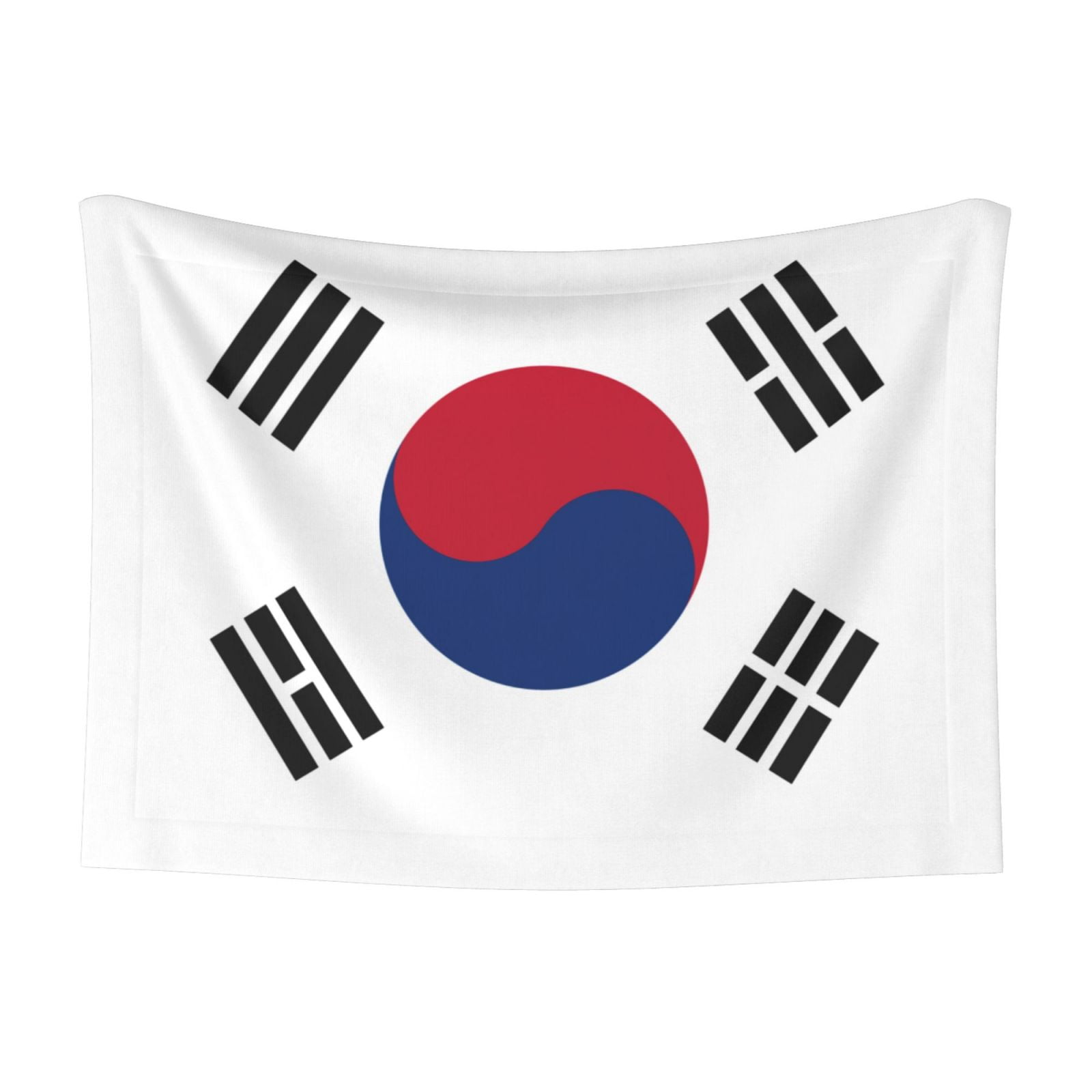 Flannel Throw Dog Blanket South Korean Flag Soft Warm Print Pet Blankets for Small Dog Cat Puppy