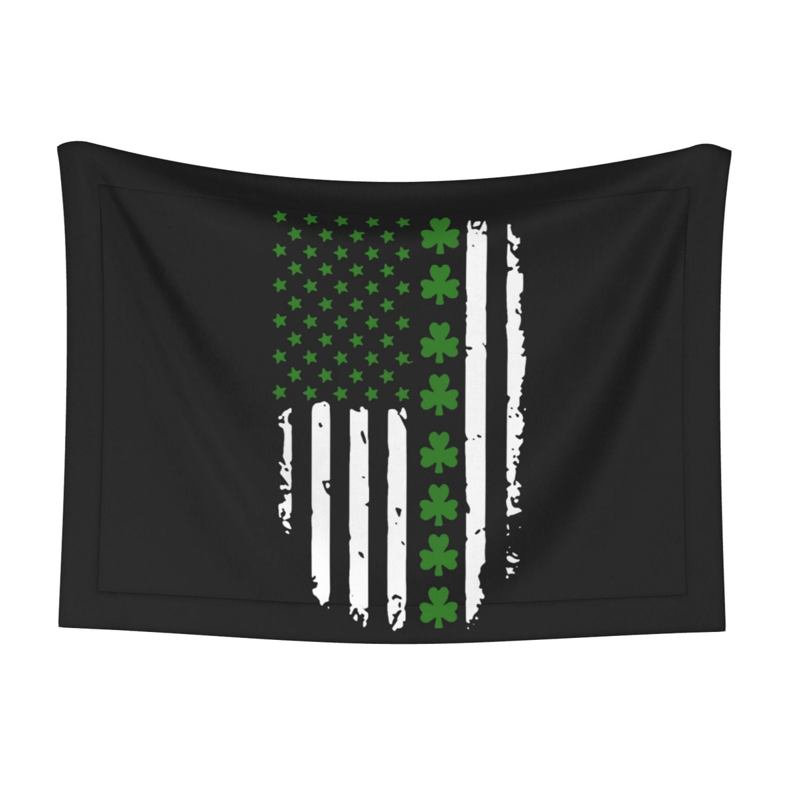 Flannel Throw Dog Blanket St. Patrick'S Day Big Irish America Flag Soft Warm Print Pet Blankets for Small Dog Cat Puppy