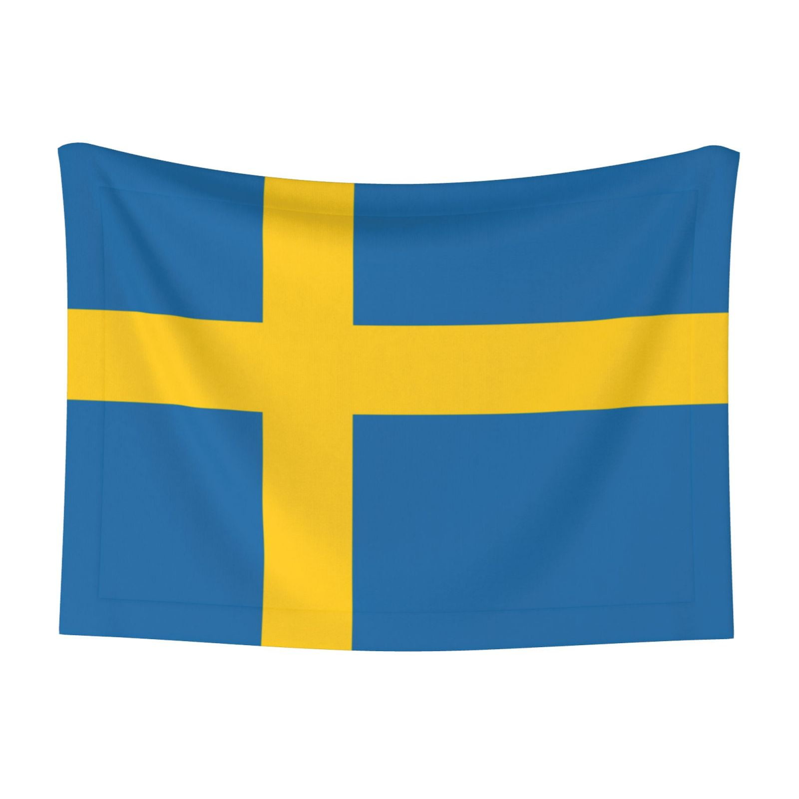 Flannel Throw Dog Blanket Swedish Flag Soft Warm Print Pet Blankets for Small Dog Cat Puppy
