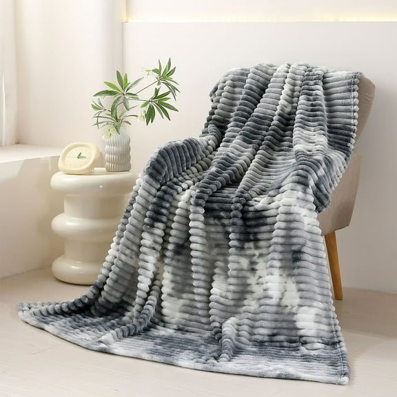 Flannel Tie Blanket - Soft Breathable Office & Home Throw, 70x100cm Cotton Fleece Blanket with Drawstring, Lightweight & Washable (1PC)