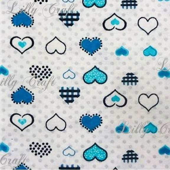 Flannel Turquoise With Dots 45 Inch Fabric By The Yard