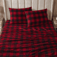 thumbnail image 1 of Holiday Printed Flannel Microfiber Sheets Warm and Cozy Extra Deep Pockets, Full - Buffalo Check, 1 of 6