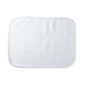 White Flannel Unisex Baby Burp Cloths Package of 5 Size 11" x 18" by Aunt Martha's Brand