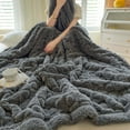 Flannel Weighted Blanket, Sherpa Weighted Blankets with Soft Plush