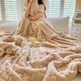 Flannel Weighted Blanket, Sherpa Weighted Blankets with Soft Plush