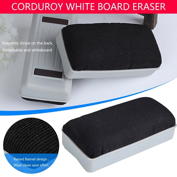 Flannel Whiteboard Eraser Magnetic Dry Erase Board Cleaner Non-Scratch for Classroom Office Home Writing Board Accessory