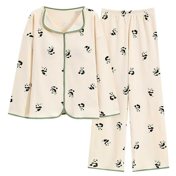 Flannel Women's Pajamas Women'S Petite Pajama Set Petite Length Tunic Top Wide Leg Pants, Women Pajama Sets L