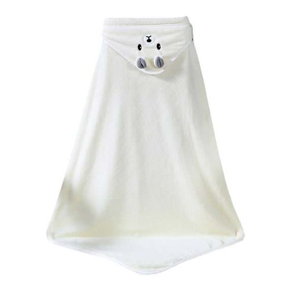 Flannel teen Towel Animal Shaped teen Bath Towel, Thickened Soft Plush Hooded Towel for Toddler, Highly Absorbent Quick Dry Wrap Towel for Boys Girls, 1 Bath Towel