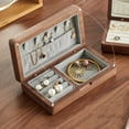 thumbnail image 1 of Flannelette Jewelry Box Organiser - Portable Storage Box for  Necklace Earrings Rings, 1 of 4