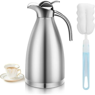 Thermos FN364 32 oz Twist & Pour Cream Vacuum Carafe - Insulated, Stainless  Steel