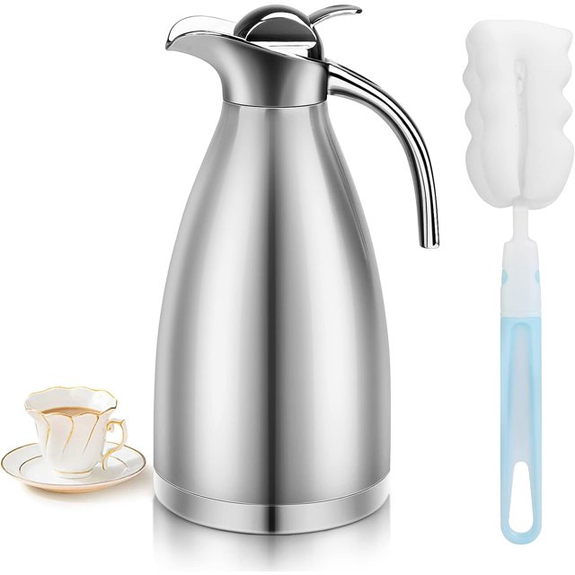 Flantor Thermal Coffee Carafe Dispenser Large Capacity 68oz Stainless