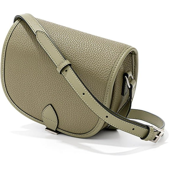 Flap Classic Crossbodys for Women Genuine Leather Simple Shoulder Bags Small Saddle Handbags and Purses