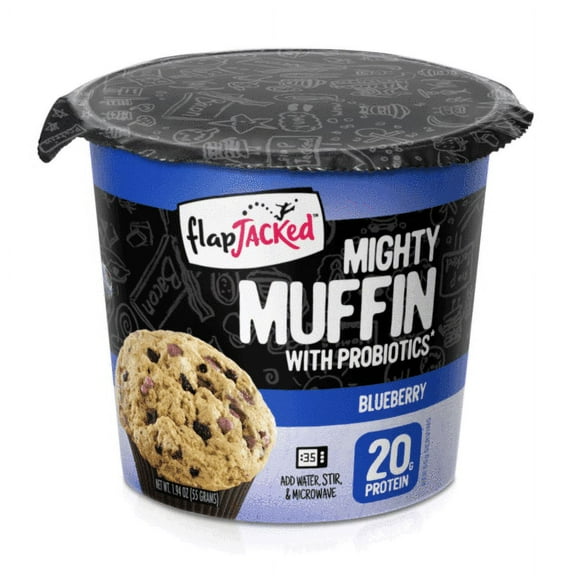 FlapJacked Mighty Muffin Blueberry Microwavable Muffin Cup - Gluten-Free, 1.94 oz