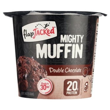 FlapJacked Mighty Muffin Double Chocolate Microwavable Muffin Cup -Gluten-Free, 1.94 oz.