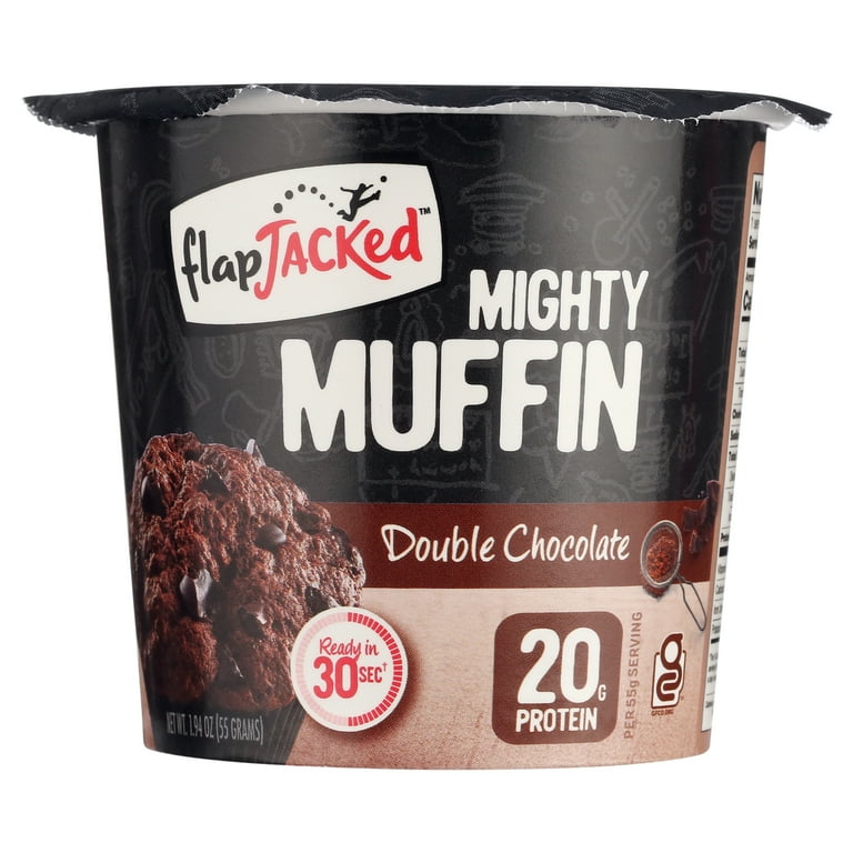 FlapJacked Mighty Muffin Double Chocolate Microwavable Muffin Cup