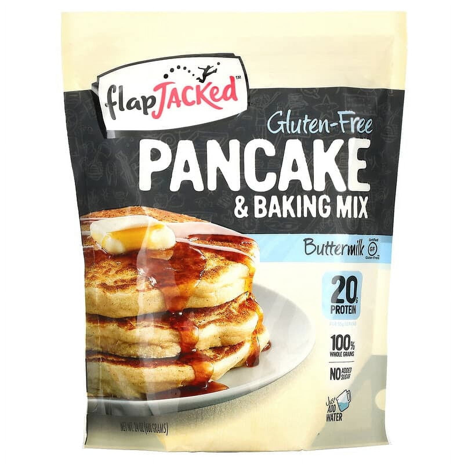 FlapJacked, Pancake and Baking Mix, Gluten-Free, Buttermilk, 24 oz