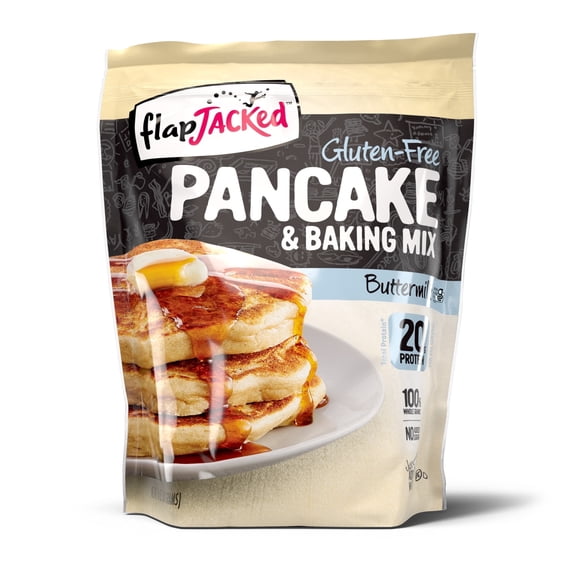 FlapJacked Protein Pancake & Baking Mix - Gluten Free Buttermilk - 24oz - 4 Pack