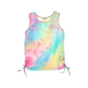 Flapdoodles girls  Tie-Dye Side Cinch Tank, 2T