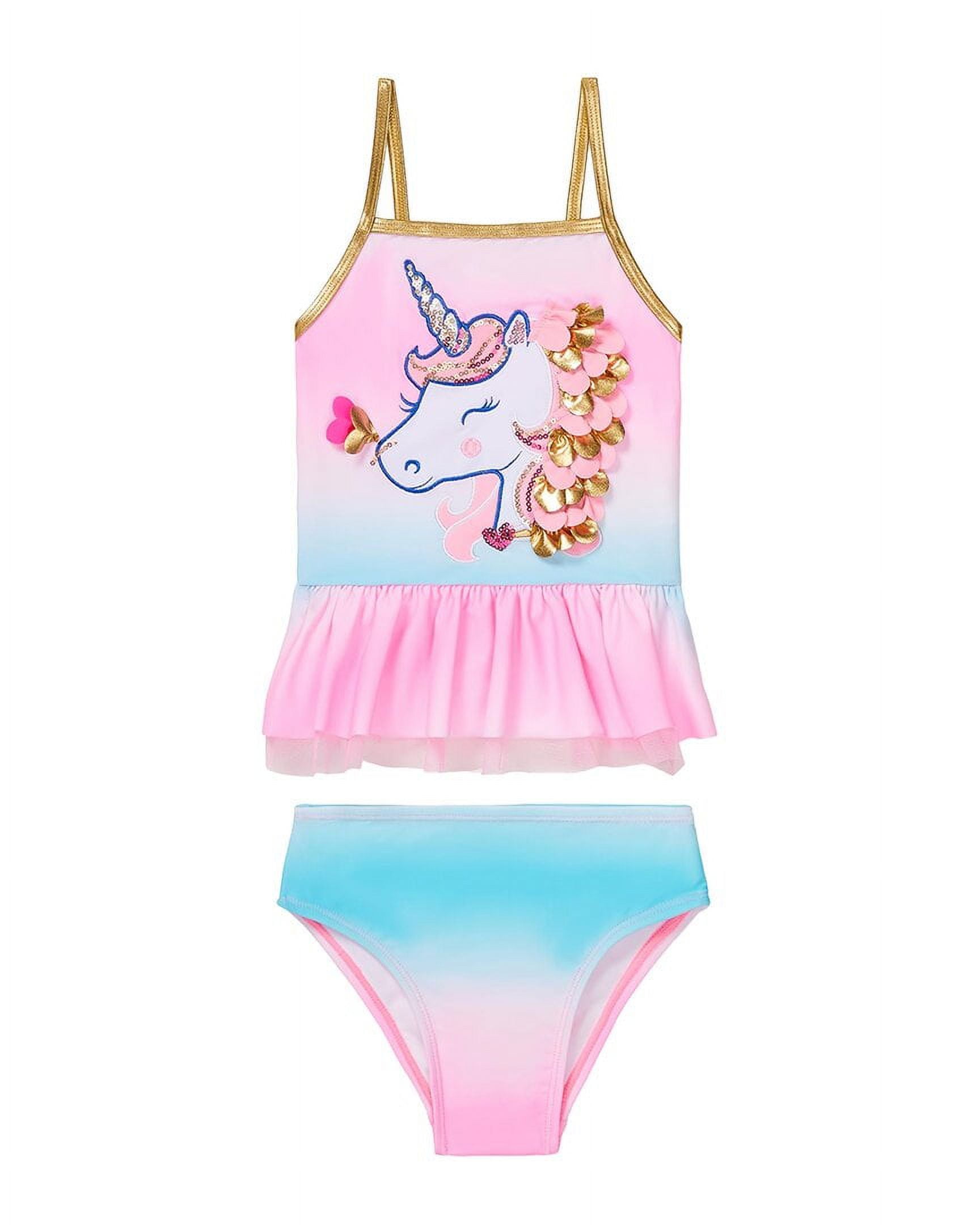 Flapdoodles girls Unicorn Multicolor One Piece G5 Pink Walmart