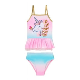 Pink Platinum Girls 1 Piece Ombre Glitter Mermaid Swimsuit mint 14 16 Big Girls Walmart