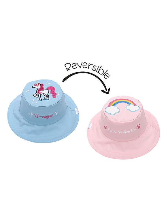 ' Baby/Kids Reversible Sun Hat - Rainbow | Unicorn (6m - 6y+)
