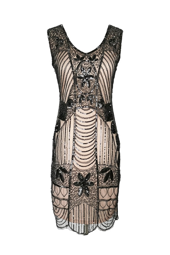 Flapper 1920'S Inspired Party Prom Halloween Beaded Sequin Art Deco Short Dresses