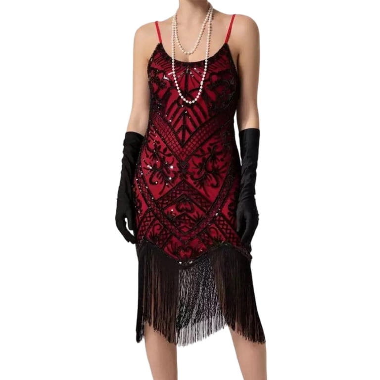 1920s dresses formal A Fashion History Lesson: Flappers, the Bob, and More Trends A unique and exquisite beads and sequins embellished flapper dress long sleeve 1920s dress Champagne
