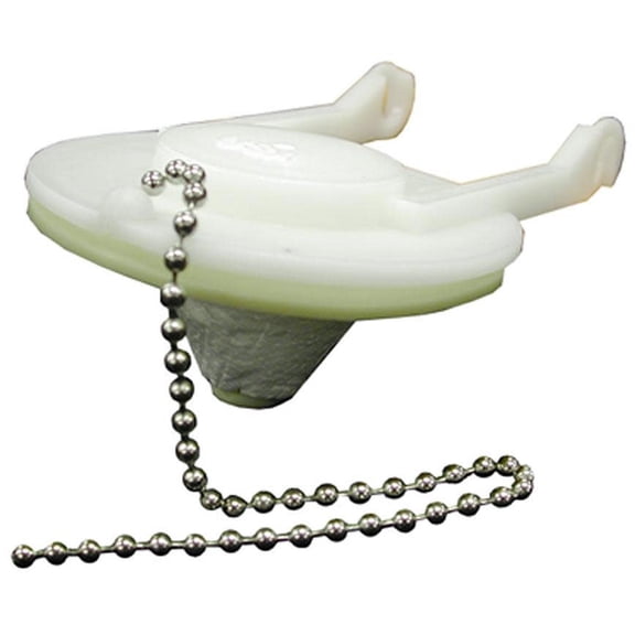 Flapper Eljer Original Style with Rigid Arms and Foam Cone with Beaded Chain,Pa