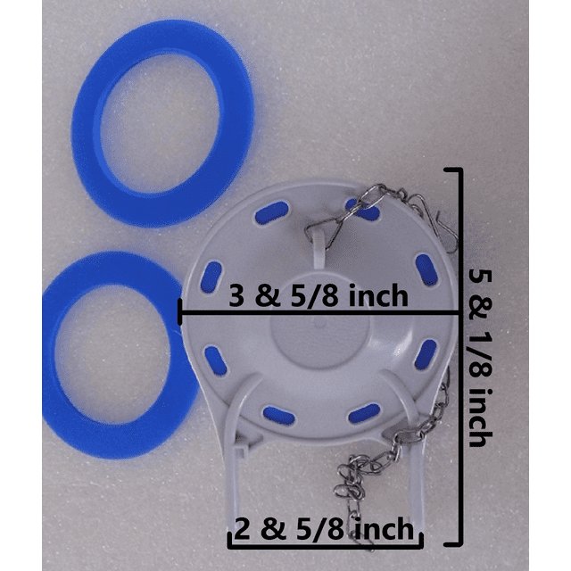 Flapper Replacement for Jacuzzi and Kohler 3.5inch Toilets with Two
