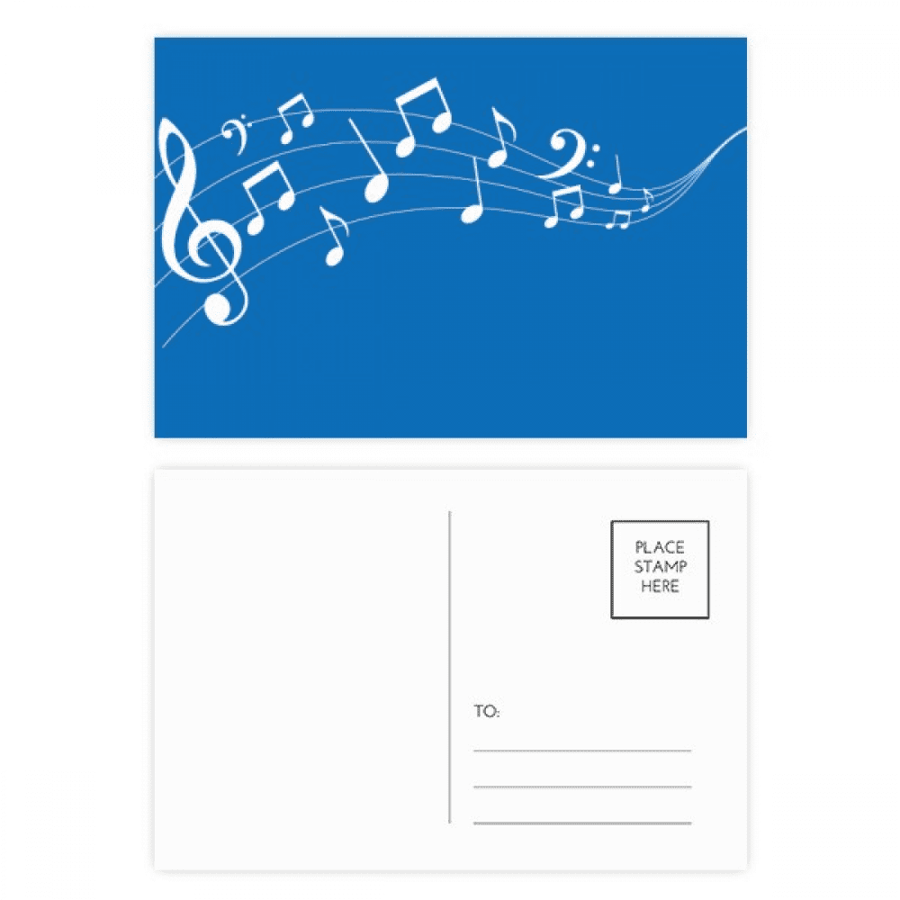 Flappg 5-le Staff Blue Postcard Set Birthday Mailing Thanks Greeting Card