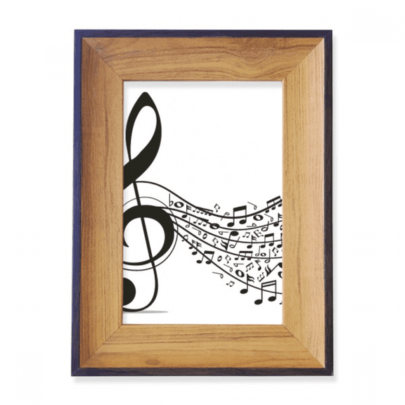 Flappg Music Notes Treble Clef Photo Frame Exhibition Display Art Desktop Painting