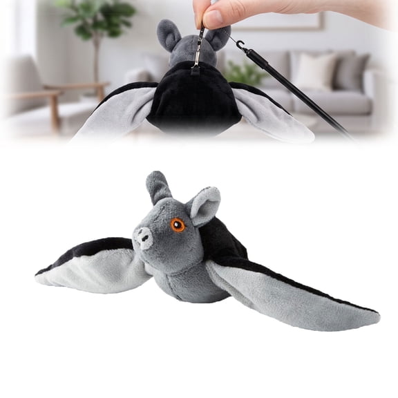 Flapping Bat Cat Toy, Interactive Flying Bird Toy with Chirping Sound, Motion-Activated Electric Pet Toy for Indoor Cats & Dogs, Durable Plush(1PC)