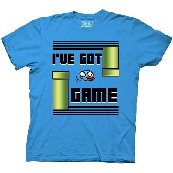 Flappy Bird I've Got Game Adult Turquoise T-Shirt