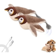 Flappy Bird Toy for Cats, Interactive Chirping Flying Bird Cat Toy, Flying Interactive Simulation Electric Sparrow Shaking Bird, Rechargeable Fun Toy for Indoor Cats 1pcs
