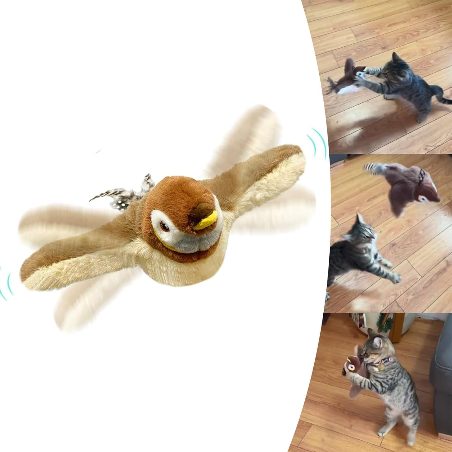 Pájaro Volador Gatos Juguetes Para Gatos Interactivos Genu00e9rico