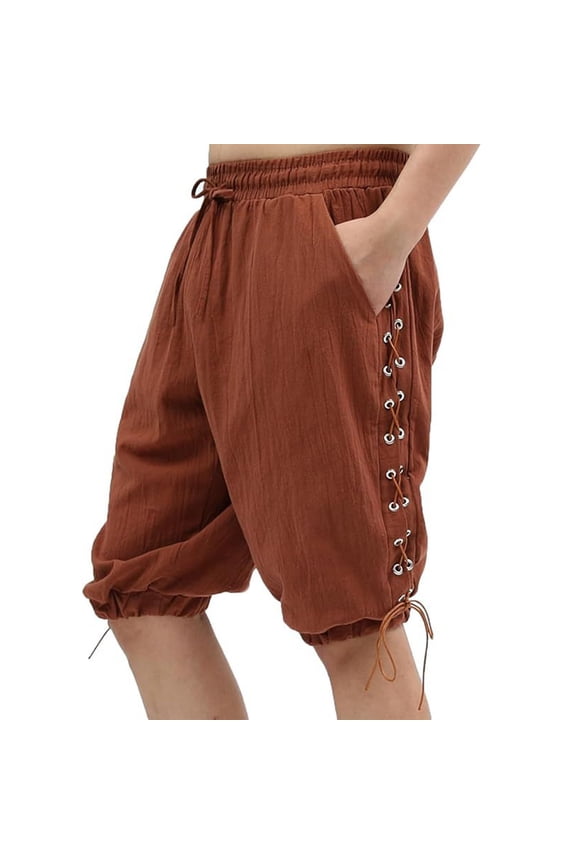 Flare A-Line Faux Leather Kilt for Men Modern Skirt Punk Bottoms Metal Rivet Utility Pocket Partywear