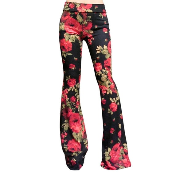 Flare Bell Bottom Pants for Women High Waist Jogging Trousers Ladies Wide Leg Leggings Palazzo Pants Yoga Leisure Casual Lepoard Plaid Long Pants