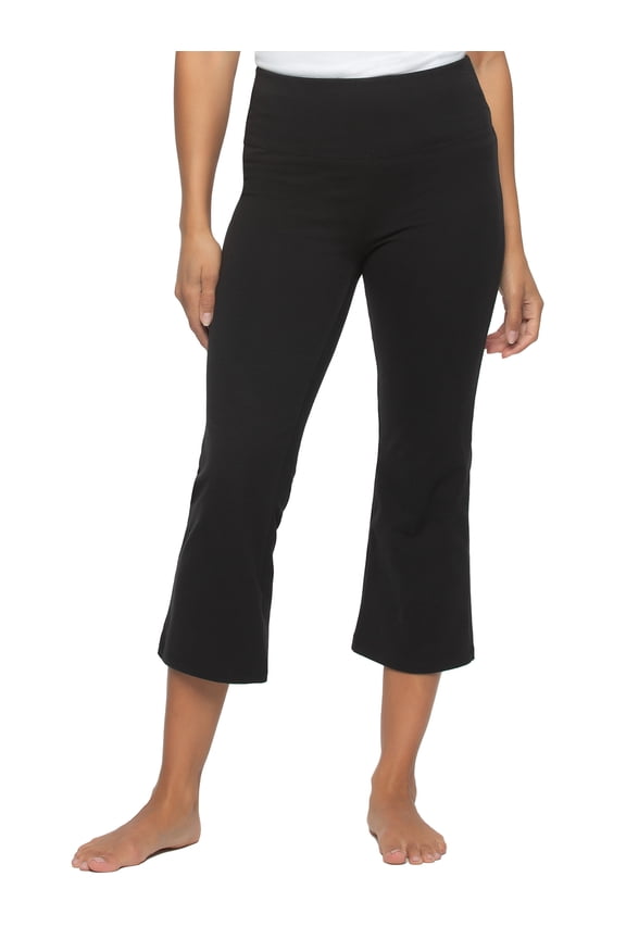 Flare Capri Legging 2-Pack (Black, Large)