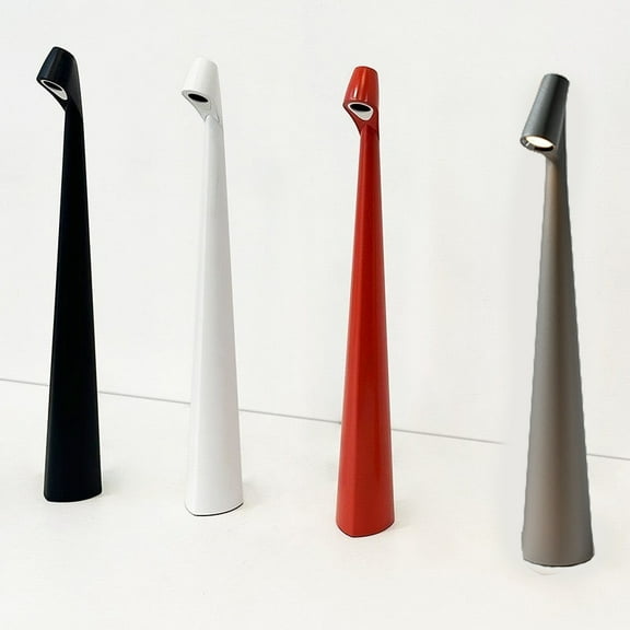 Flare Cordless LED Table Lamp - Modern Twist Design, Rechargeable, Soft Ambient Light for Desk, Side Table, Nightstand - Black