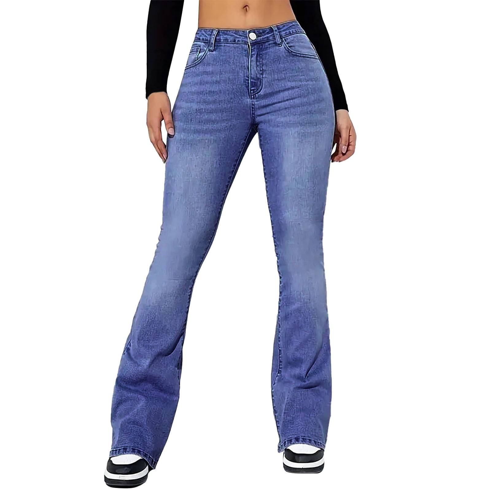 Flare Jeans for Women, Audhol 2025 New Retro Ripped Jeans Woman
