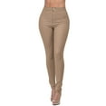 thumbnail image 1 of Flare Jeans for Women High Waisted High Waisted-Rise Jeans Womens Solid Stretch Skinny Jeans Jeggings for Women S-6 Khaki XL, 1 of 5