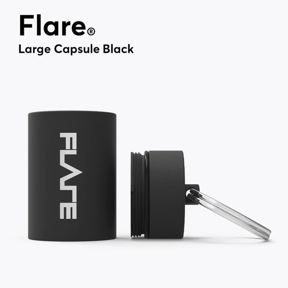 Flare Calmer SECURE BLACK Earplugs Ear Plugs Protectors by Flare Audio