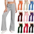 thumbnail image 1 of Swuxness Flare Leg Sweatpants for Womens Drawstring Jogger Pants Casual Stretchy with Pockets, 1 of 5