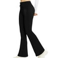 thumbnail image 1 of Flare Leggings For Women Sevevn Women Solid Color Waist Yoga Exercise Elastic Yoga Horn Pants, 1 of 7
