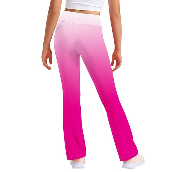 Flare Leggings for Girls 10-12 6T Girls Pants Girls Flare Pants Toddler Girl Pants 5T Girls Athletic Pants Girls Cotton Leggings, Pink